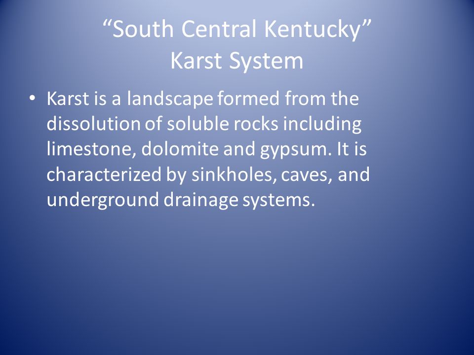 South Central Kentucky Karst System