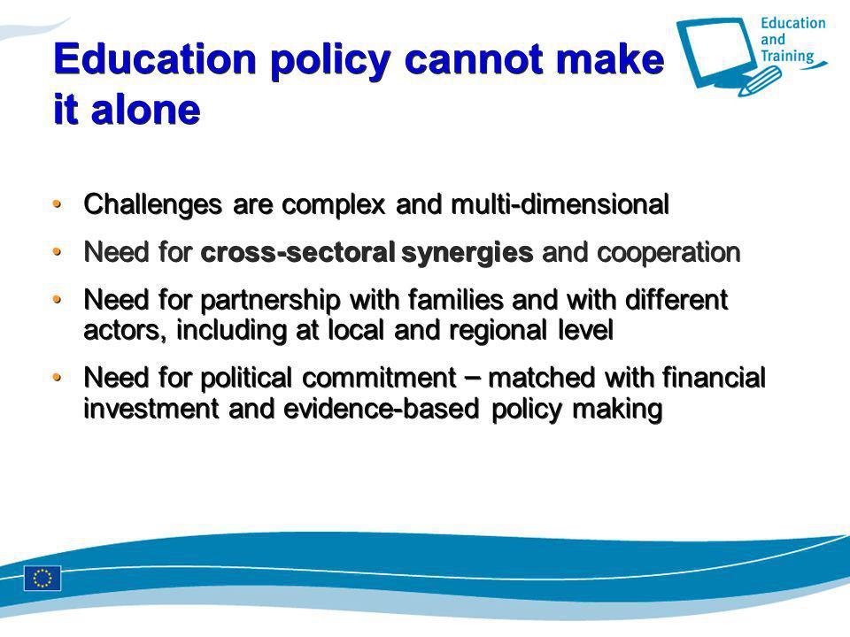Education policy cannot make it alone