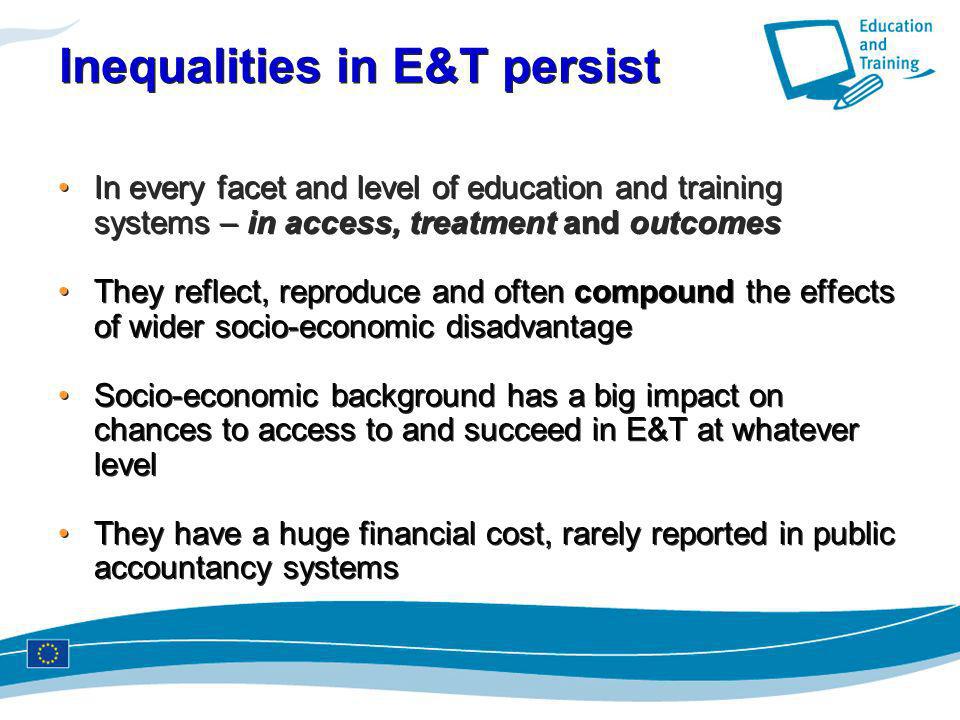 Inequalities in E&T persist