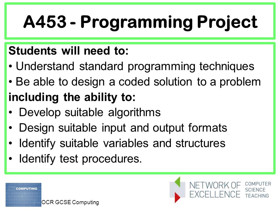 A453 - Programming Project