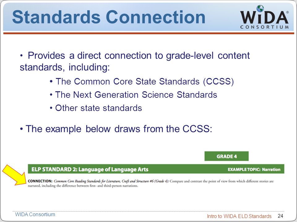 Standards Connection The Common Core State Standards (CCSS)