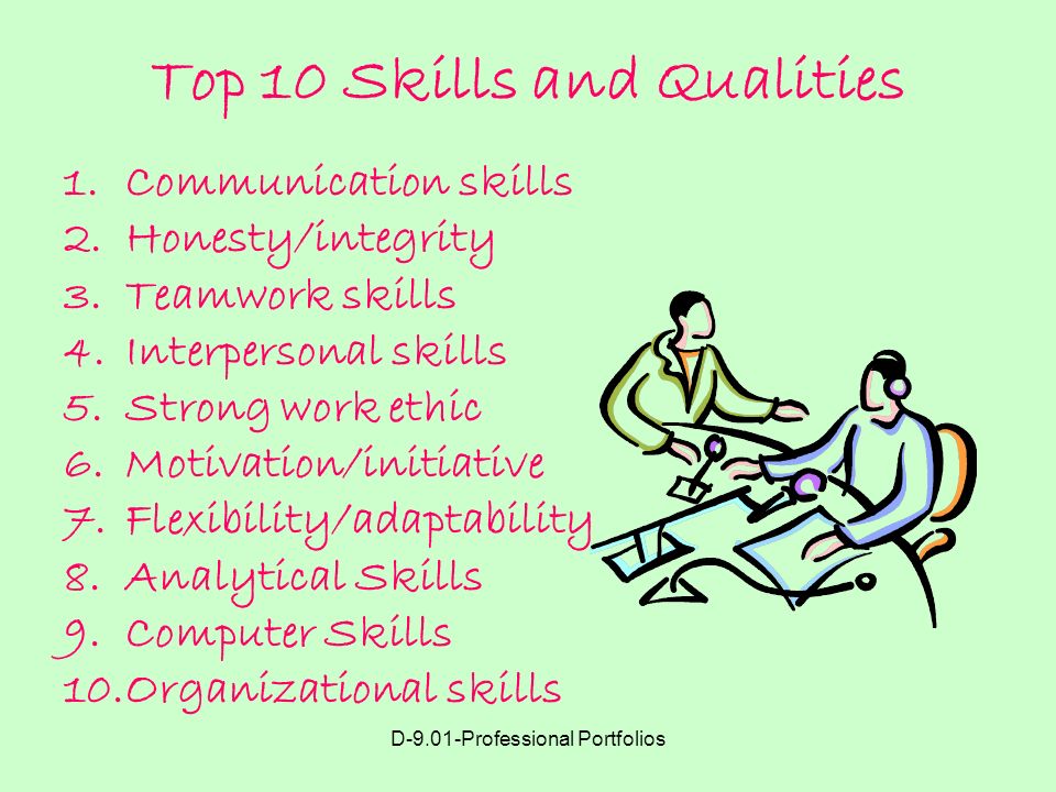Top 10 Skills and Qualities
