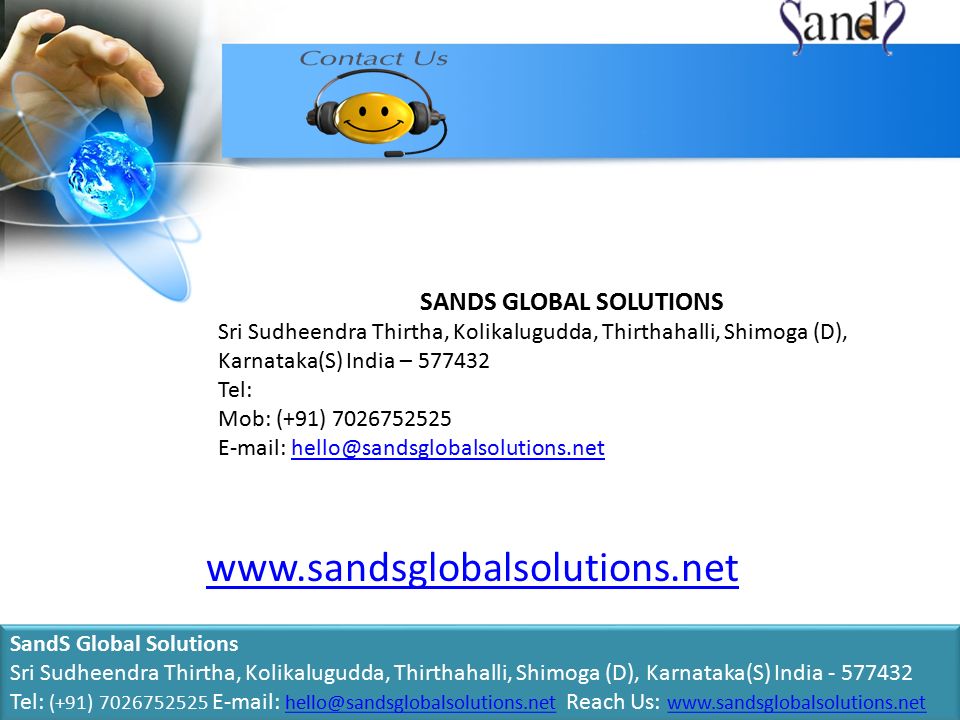 SANDS GLOBAL SOLUTIONS