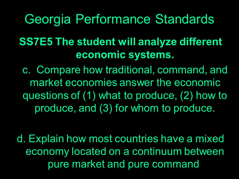 Georgia Performance Standards