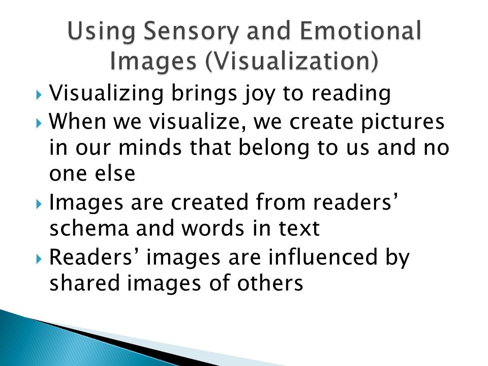 Using Sensory and Emotional Images (Visualization)