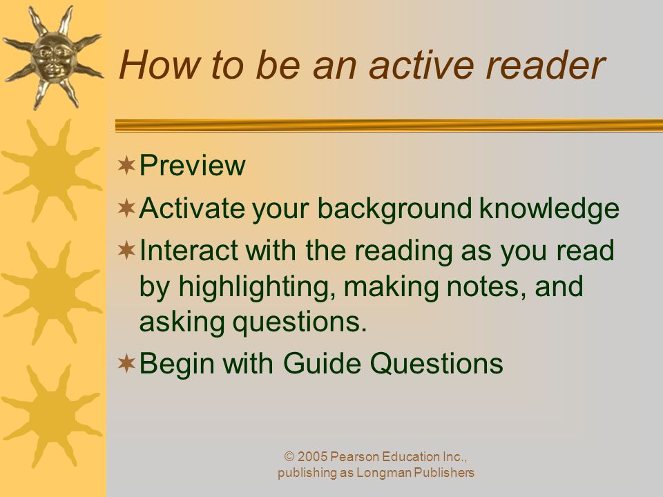 How to be an active reader