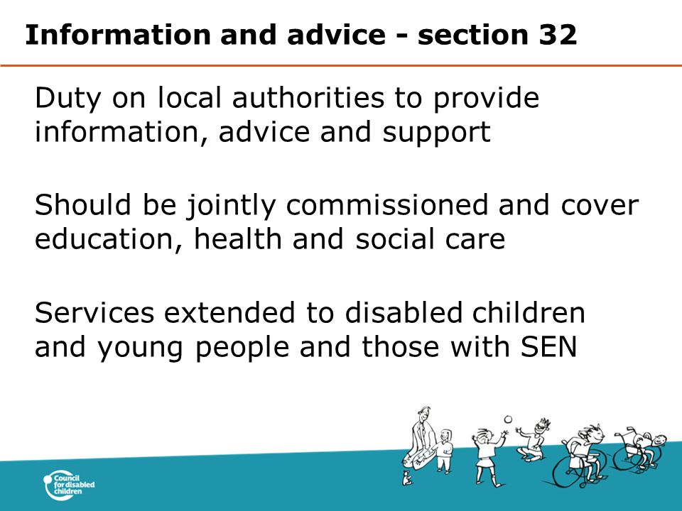 Information and advice - section 32