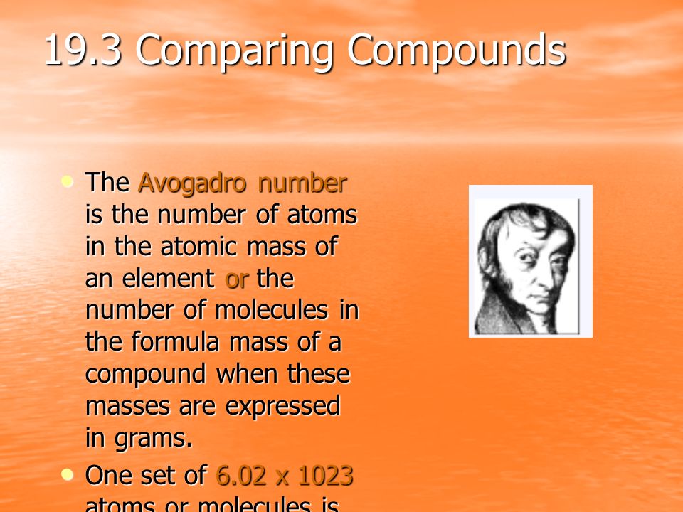 19.3 Comparing Compounds