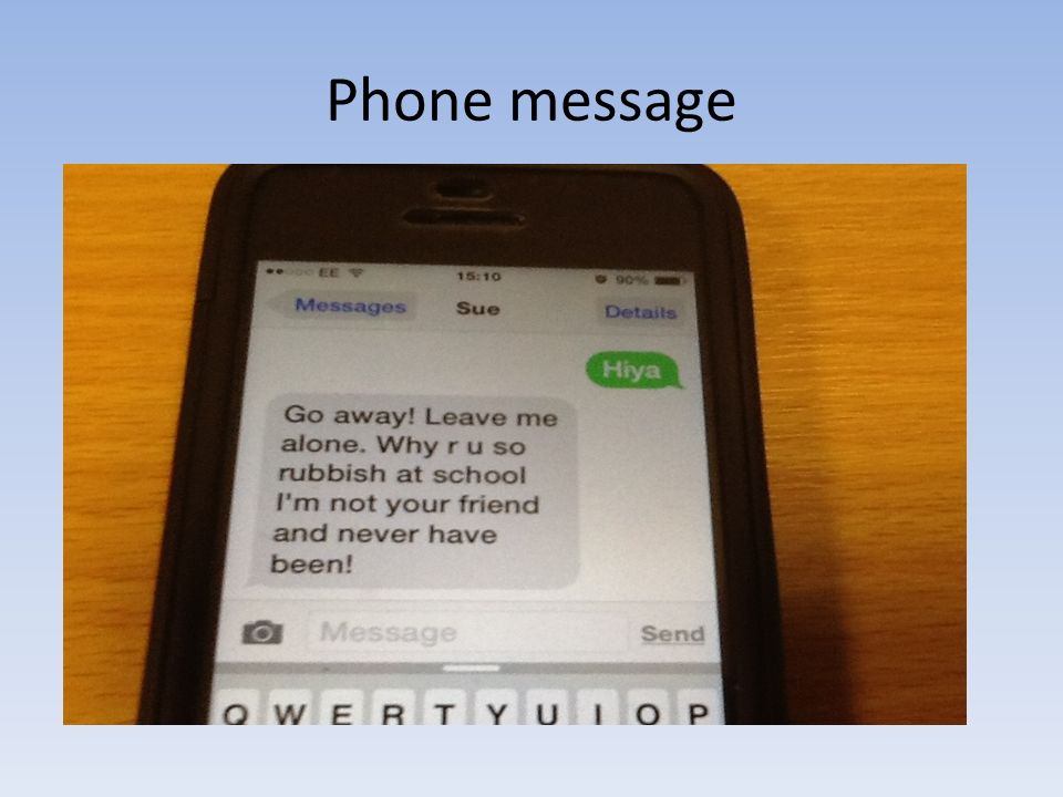 Phone message