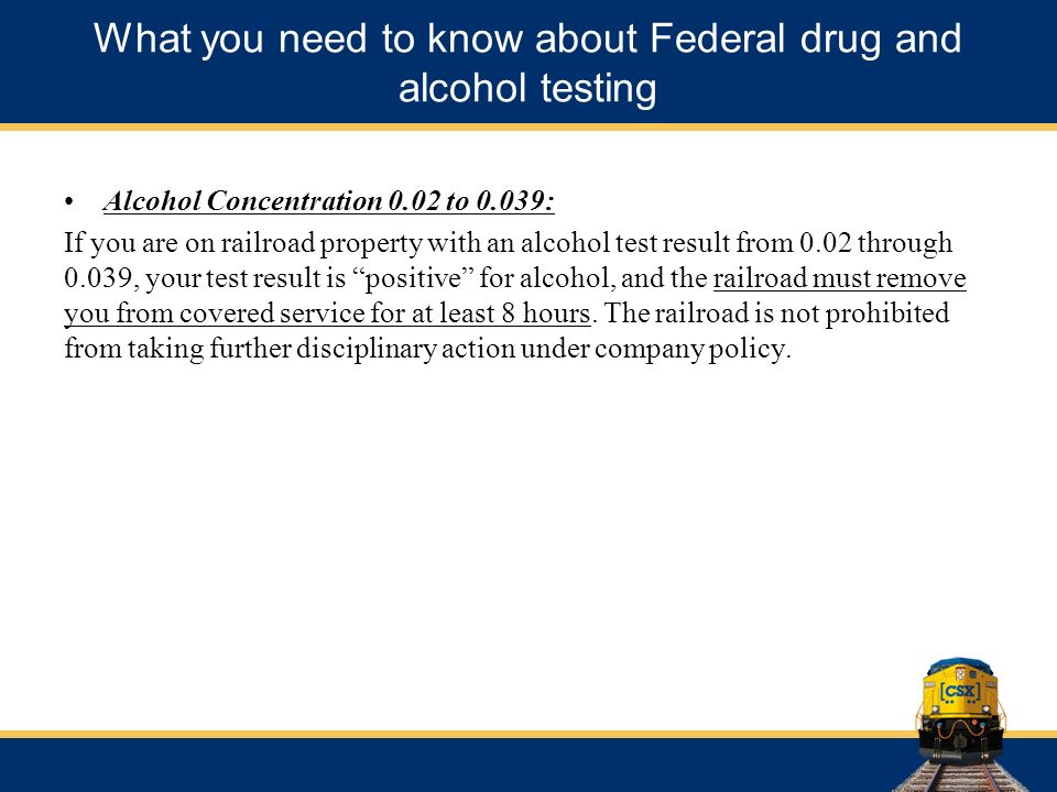 What you need to know about Federal drug and alcohol testing