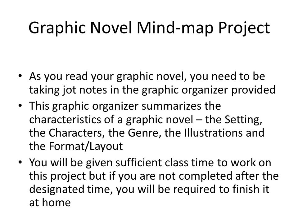 Graphic Novel Mind-map Project