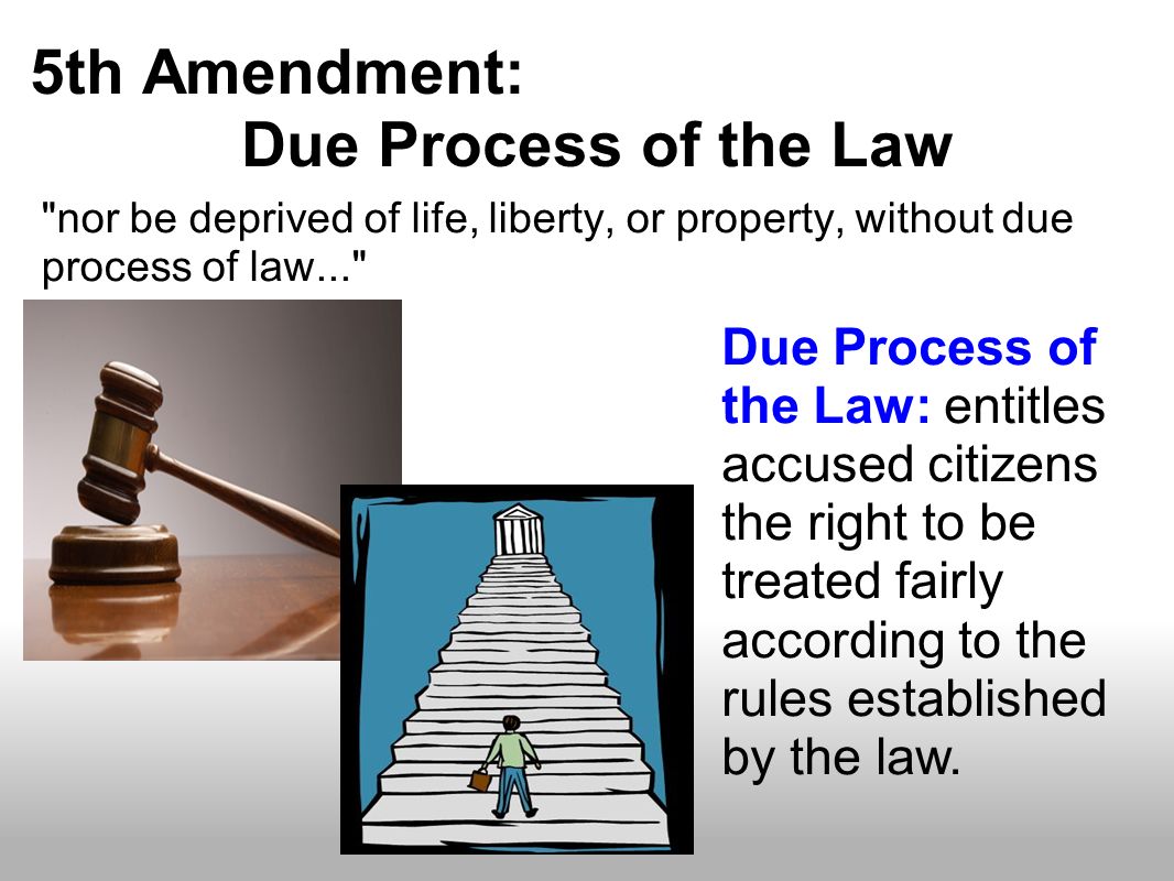 5th Amendment: Due Process of the Law