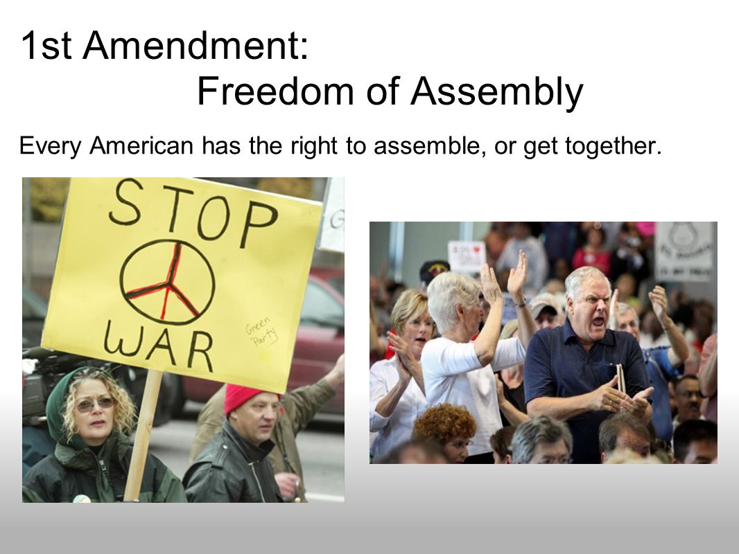 1st Amendment: Freedom of Assembly
