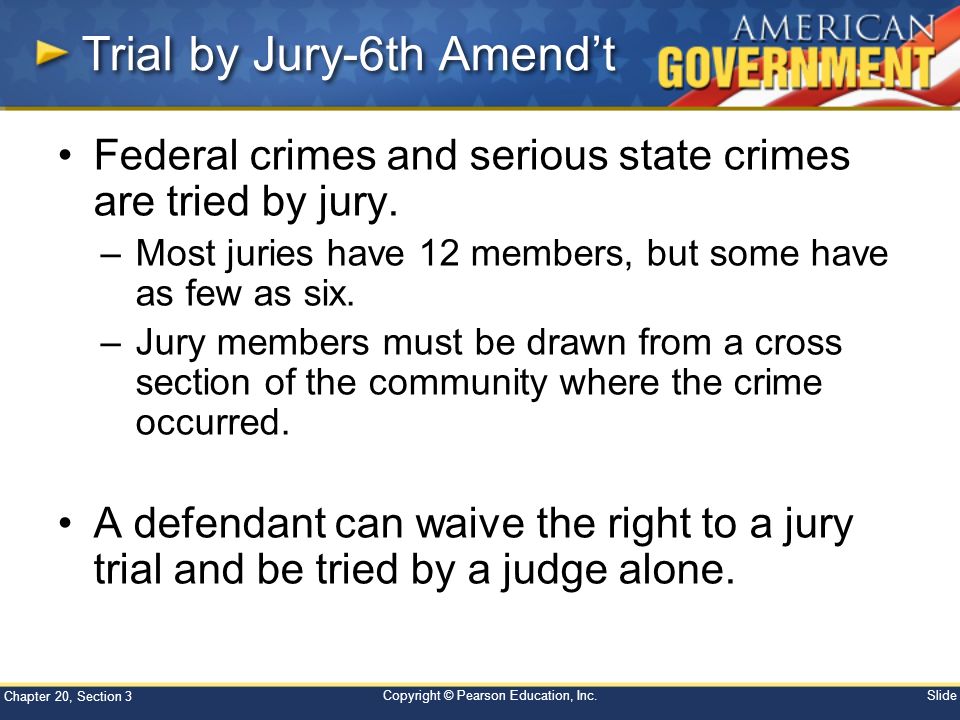 Trial by Jury-6th Amend’t