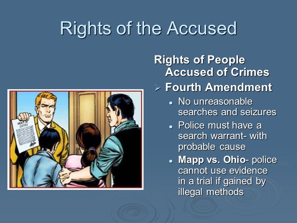 Rights of the Accused Rights of People Accused of Crimes