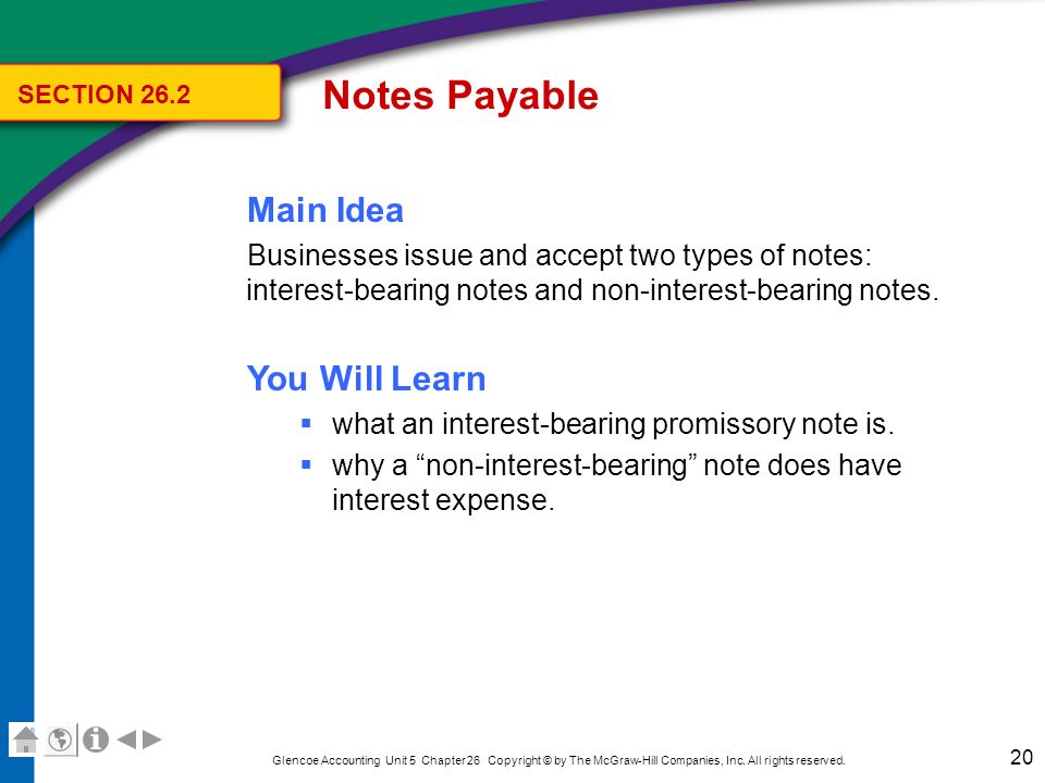 Notes Payable Key Terms long-term liabilities