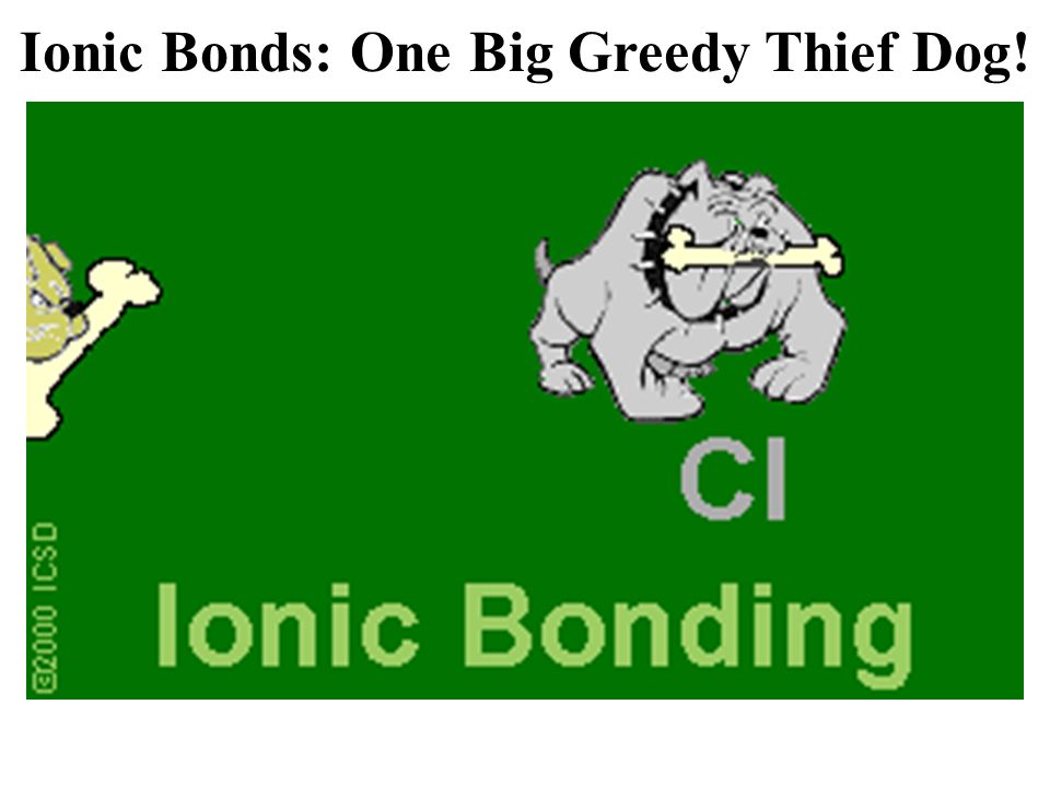 Ionic Bonds: One Big Greedy Thief Dog!