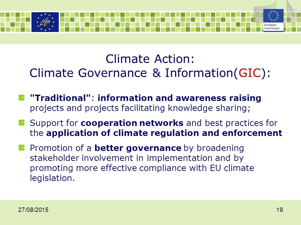 Climate Action: Climate Governance & Information(GIC):