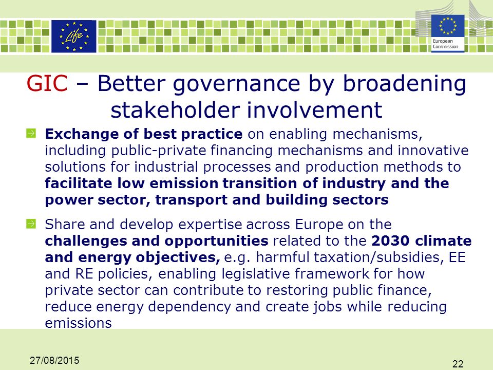 GIC – Better governance by broadening stakeholder involvement