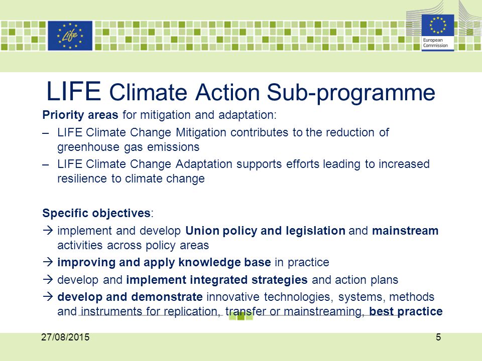 LIFE Climate Action Sub-programme