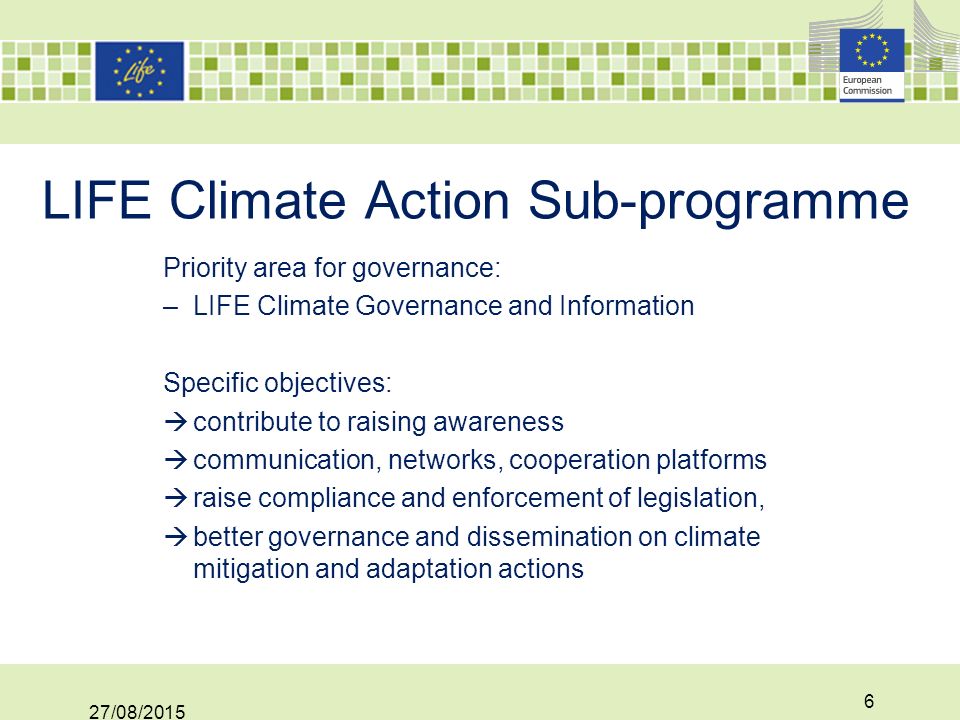 LIFE Climate Action Sub-programme