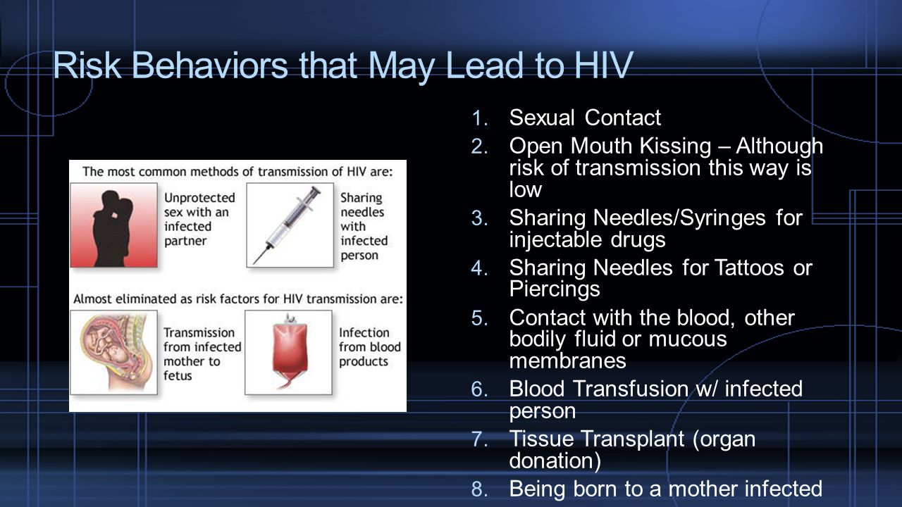 Risk Behaviors that May Lead to HIV