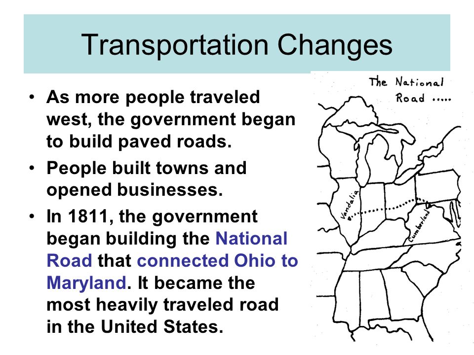 Transportation Changes