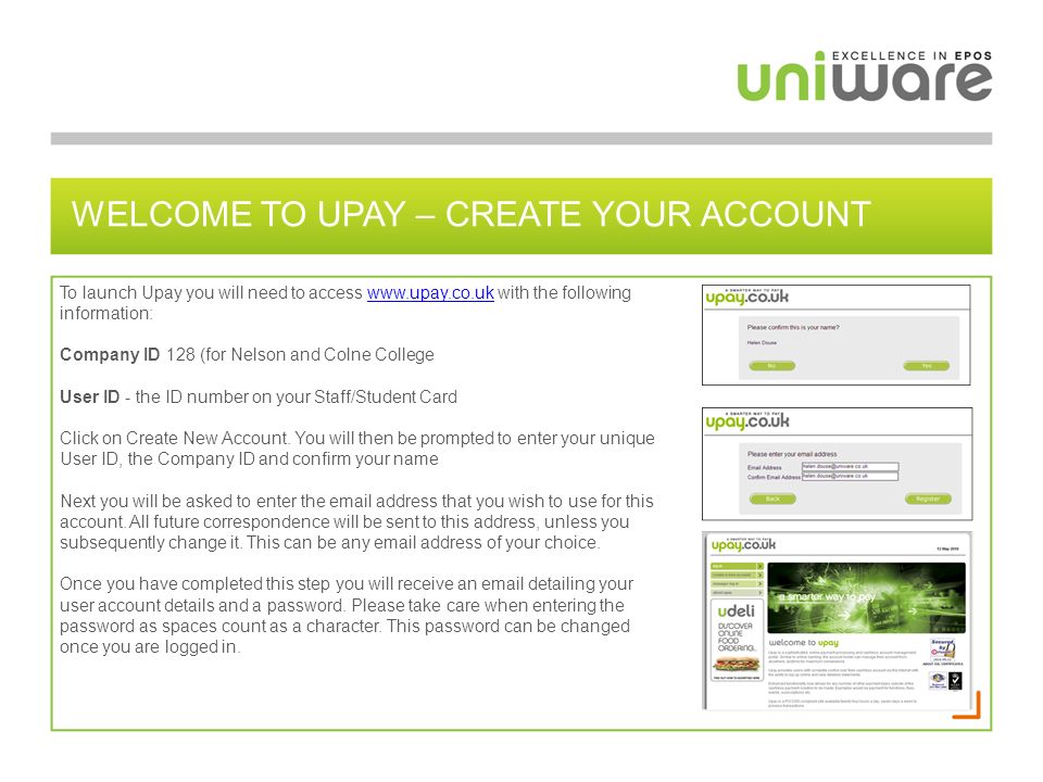 WELCOME TO UPAY – CREATE YOUR ACCOUNT
