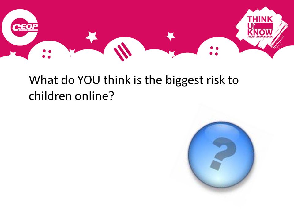 What do YOU think is the biggest risk to children online
