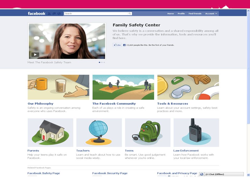 If you have any questions which relate directly to Facebook, please visit their family safety centre for help and advice –