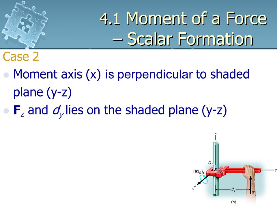 4.1 Moment of a Force – Scalar Formation