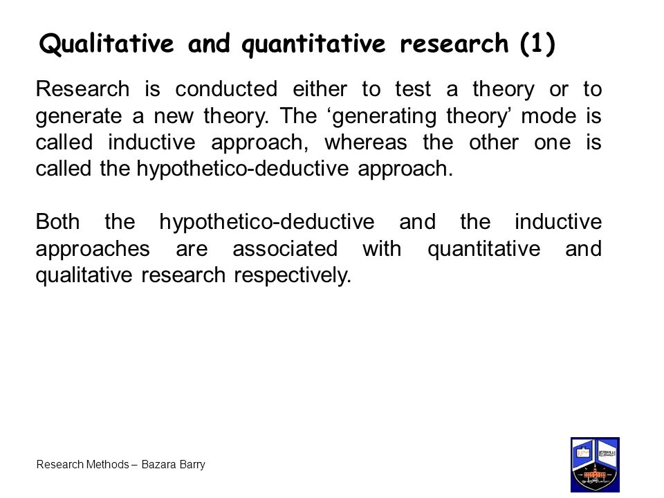 Qualitative and quantitative research (1)