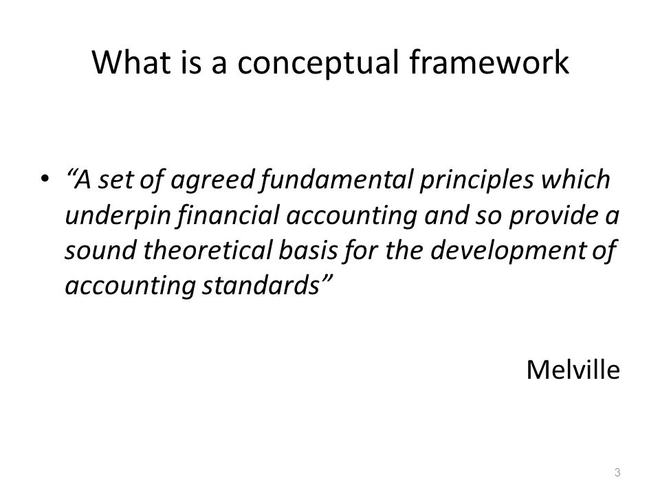 What is a conceptual framework