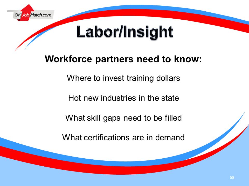 Workforce partners need to know: