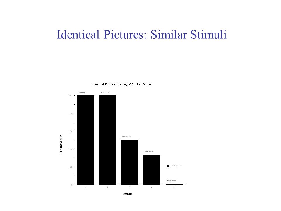 Identical Pictures: Similar Stimuli
