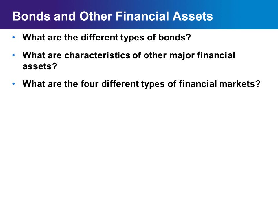 Bonds and Other Financial Assets