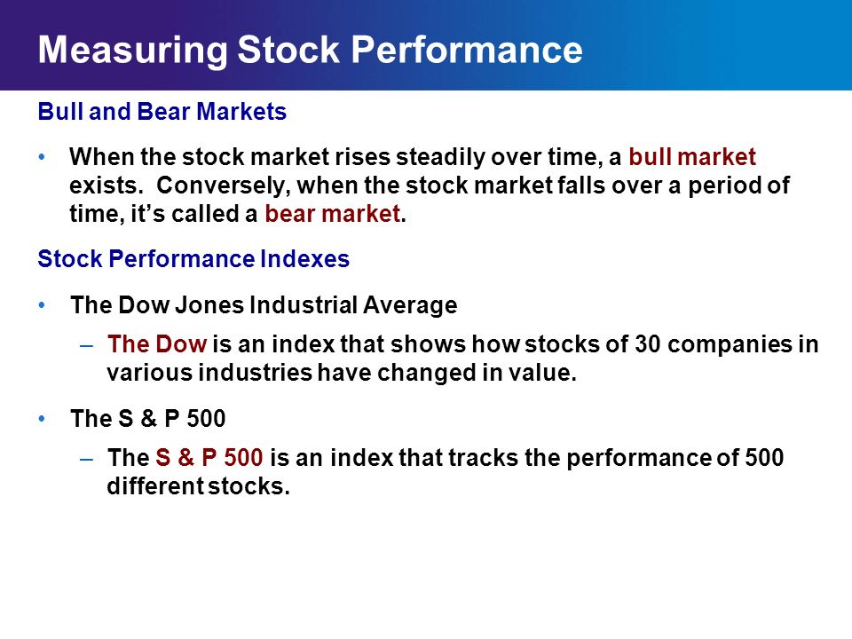 Measuring Stock Performance