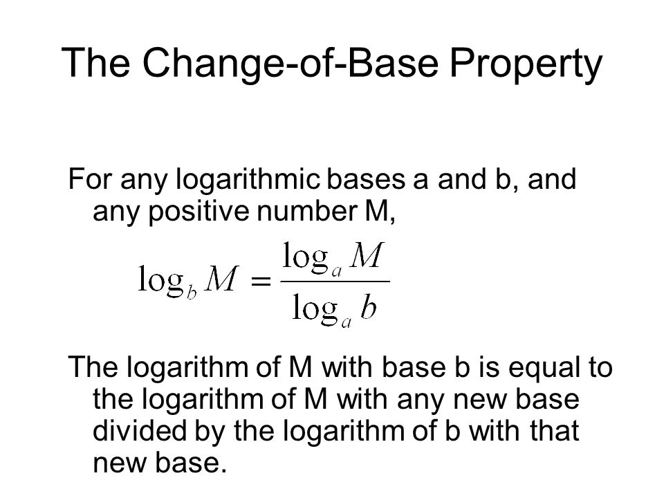 The Change-of-Base Property