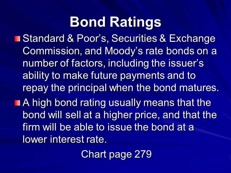 Bond Ratings