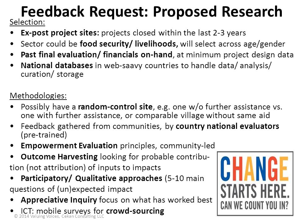 Feedback Request: Proposed Research