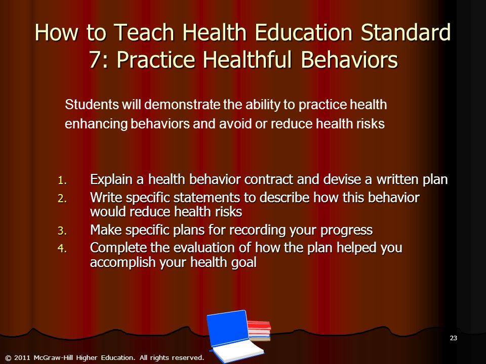How to Teach Health Education Standard 7: Practice Healthful Behaviors