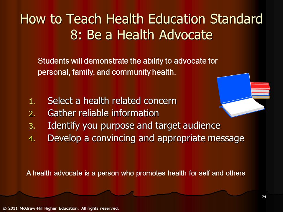 How to Teach Health Education Standard 8: Be a Health Advocate