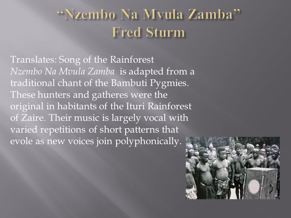 Nzembo Na Mvula Zamba Fred Sturm