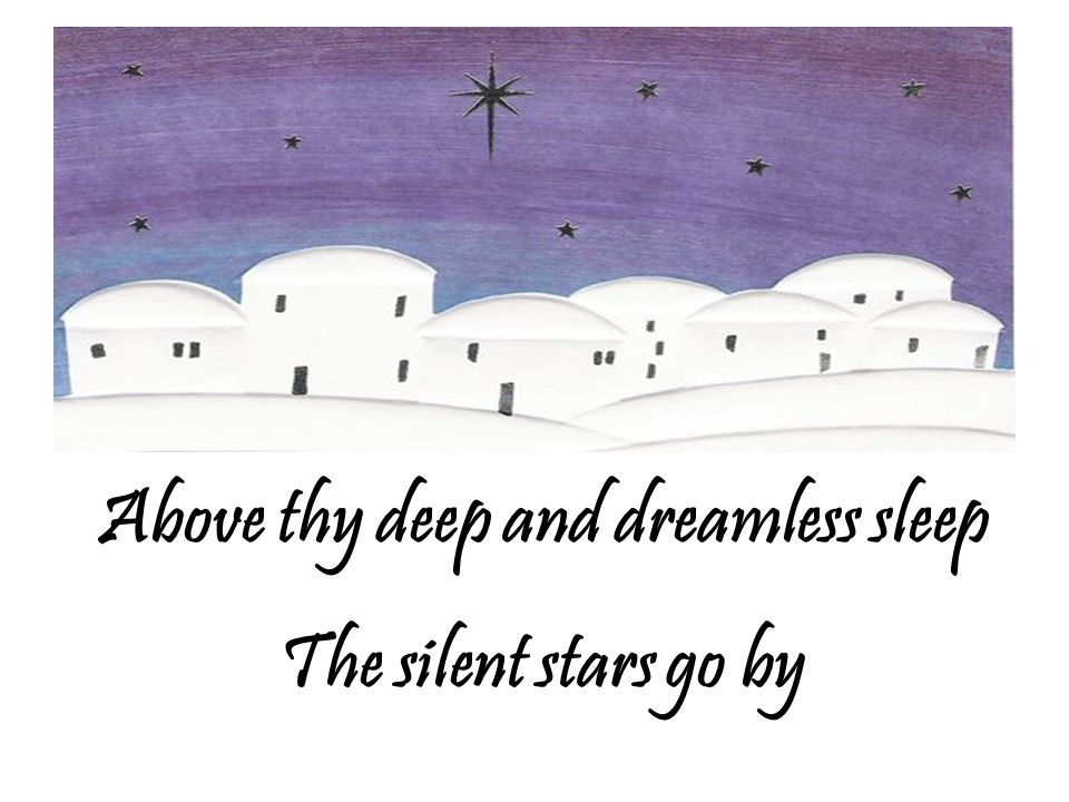 Above thy deep and dreamless sleep