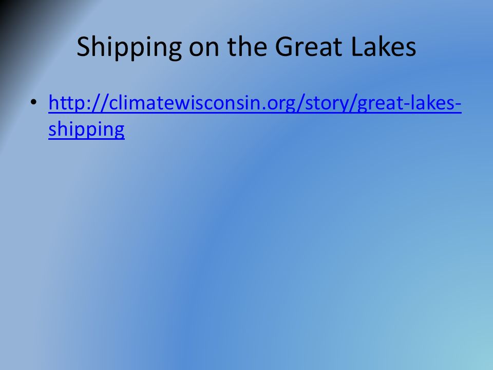 Shipping on the Great Lakes
