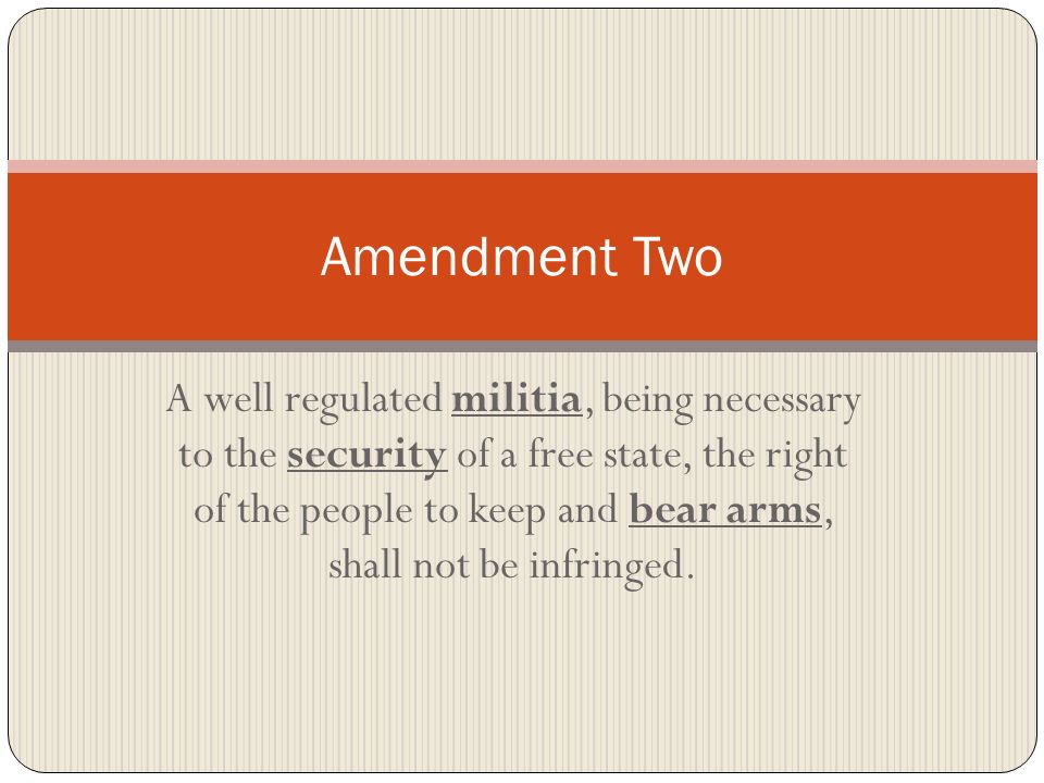 Amendment Two