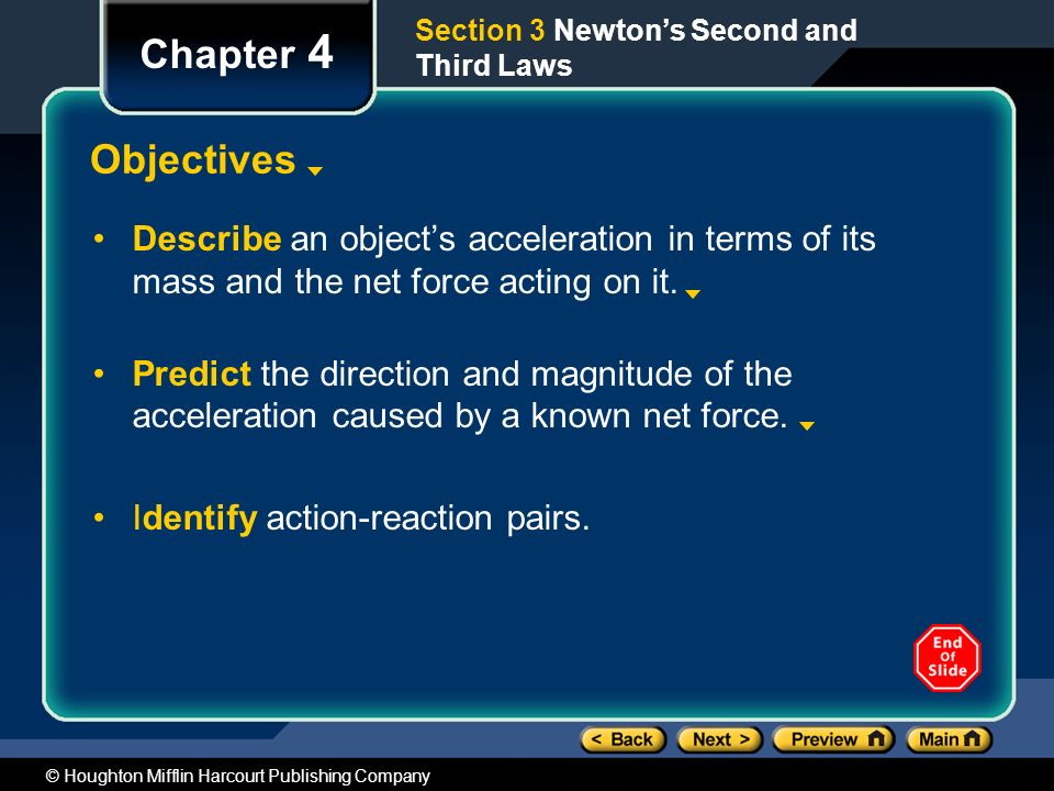 Section 3 Newton’s Second and Third Laws