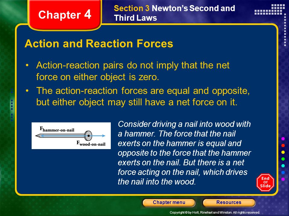 Action and Reaction Forces