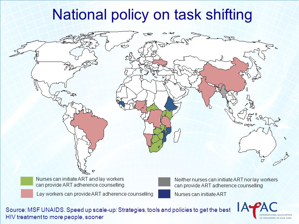 National policy on task shifting