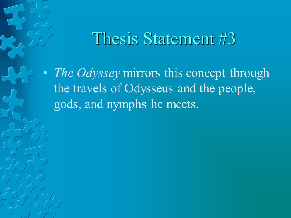 odyssey thesis examples